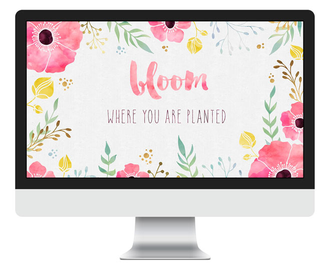 Fondos positivos para ordenador: Bloom