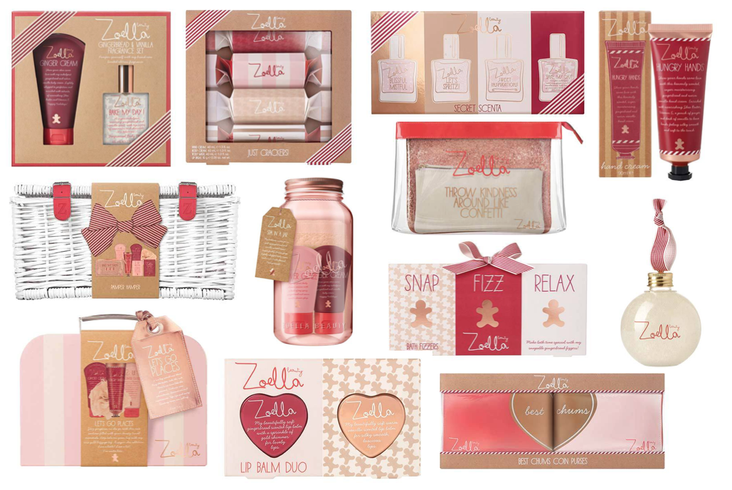 Productos colección Zoella Beauty Christmas 2016